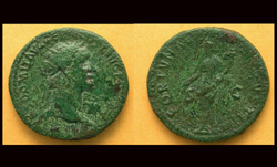 Domitian, Dupondius, Fortuna Reverse